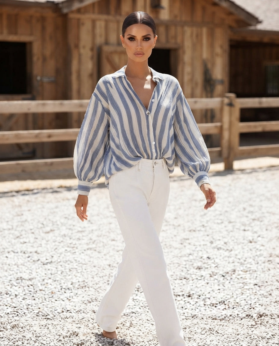 Striped Loose Fit Shirt