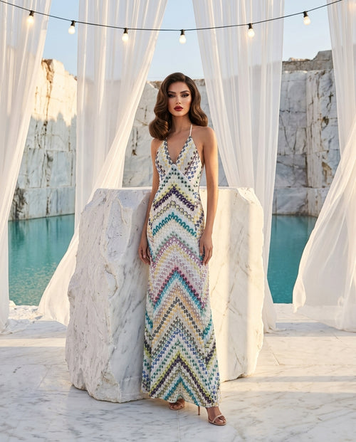 Backless Spaghetti Strap Maxi Dress