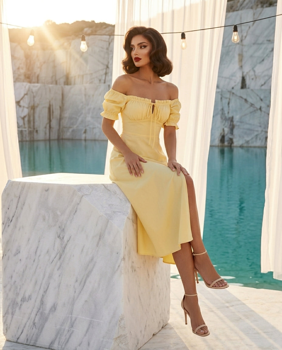 Full Size Slit Short Sleeve Midi Dress Plus Size